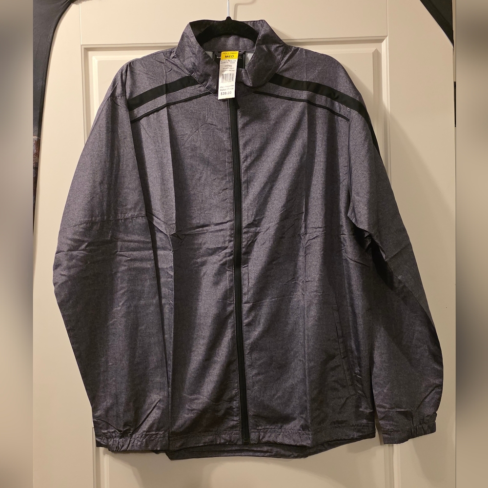 Mens Medium - Holloway Raider Light Weight Jacket Grey/Black